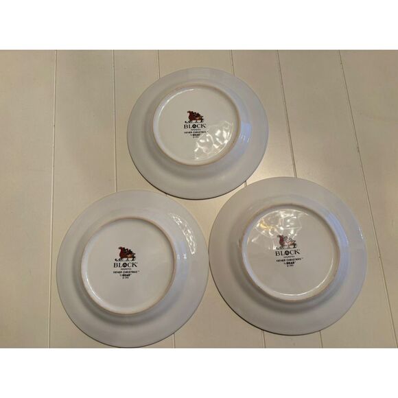 Vintage Victorian Santa Block Indonesia Father Christmas By Gear 1995 8" 3 Pcs - Picture 3 of 3